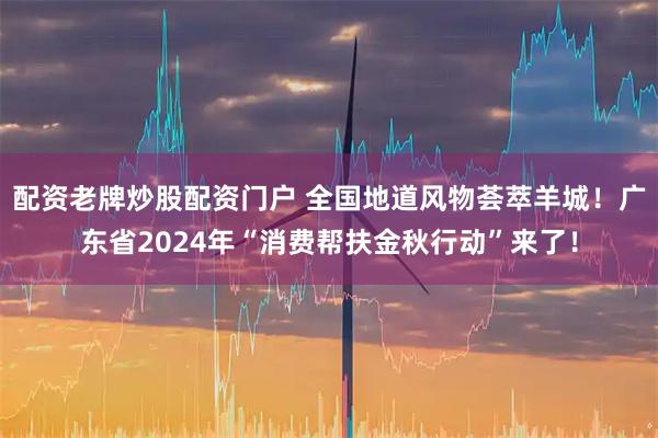 配资老牌炒股配资门户 全国地道风物荟萃羊城！广东省2024年“消费帮扶金秋行动”来了！