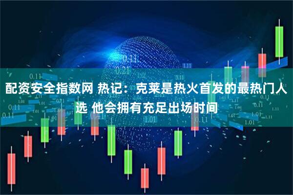 配资安全指数网 热记：克莱是热火首发的最热门人选 他会拥有充足出场时间